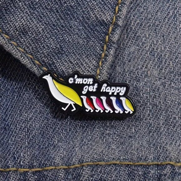 Partridge Family Collectible Enamel Pin - c'mon get happy - NEW! - Picture 5 of 6